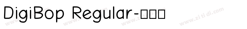 DigiBop Regular字体转换
